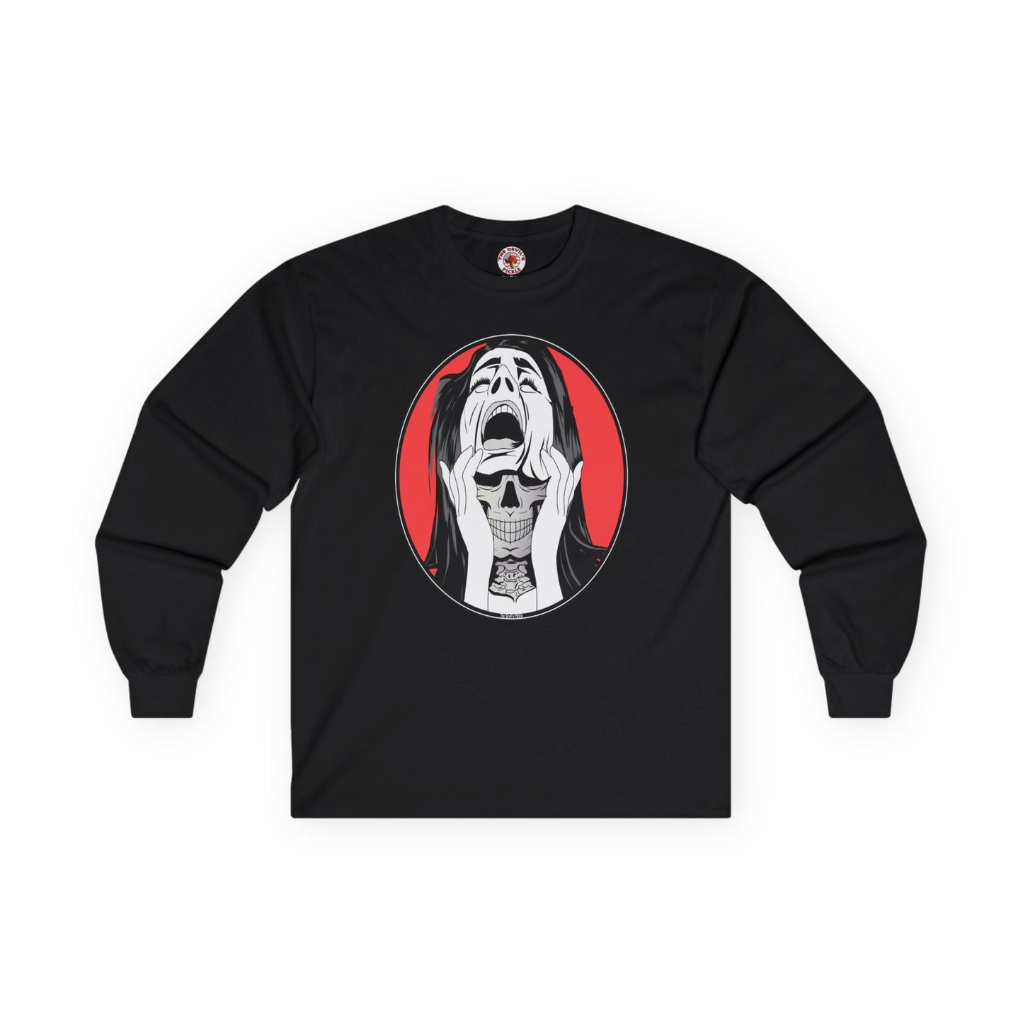 Skull Woman Long Sleeve Tee The Devil's Pickle