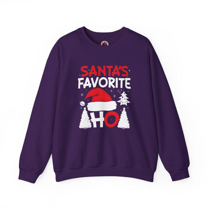 Santa's Favorite Ho Crewneck Sweatshirt The Devil's Pickle