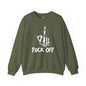 Fuck Off Finger Crewneck Sweatshirt The Devil's Pickle