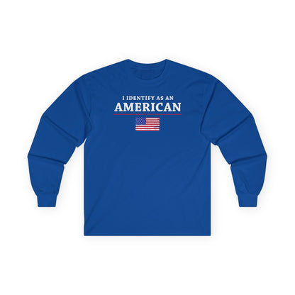 I Identify As An American Long Sleeve Tee The Devil's Pickle