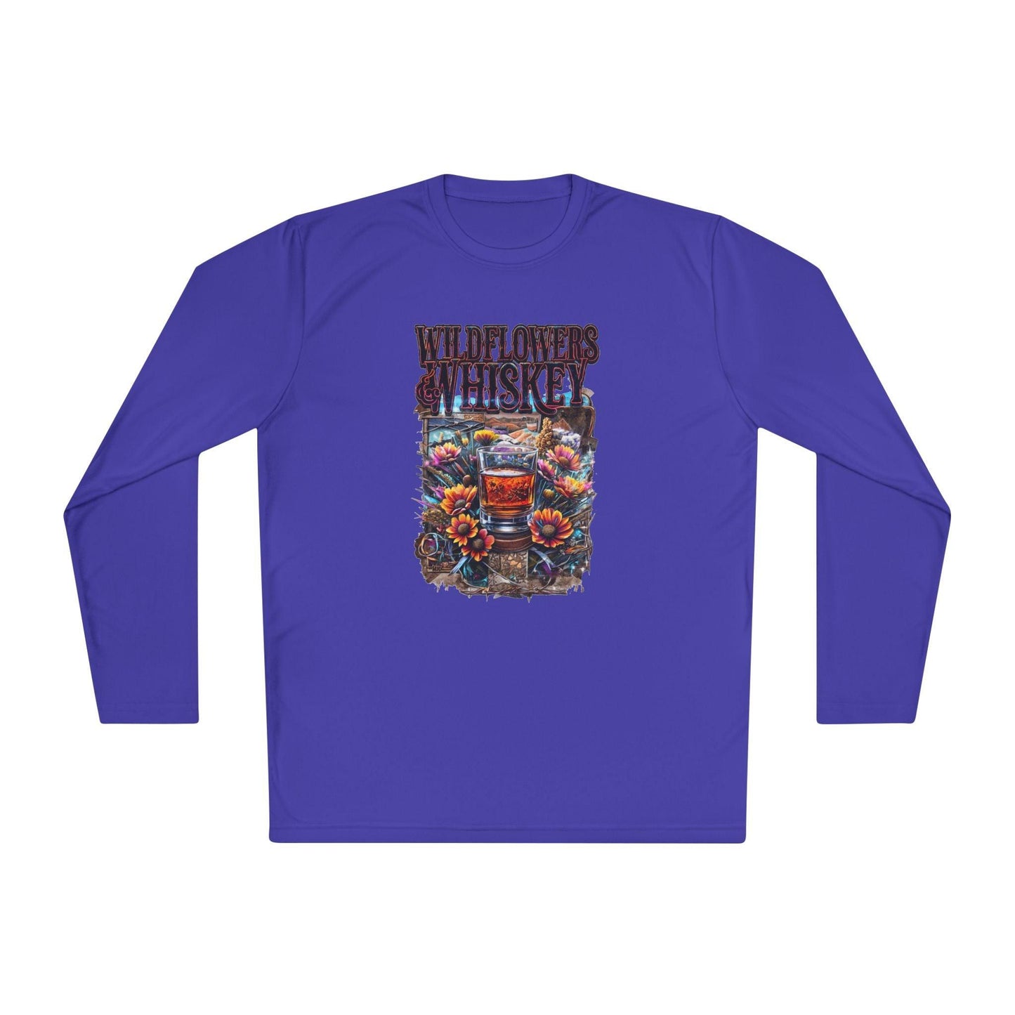 Wildflowers and Whiskey Lightweight Long Sleeve Tee Country in My Heart