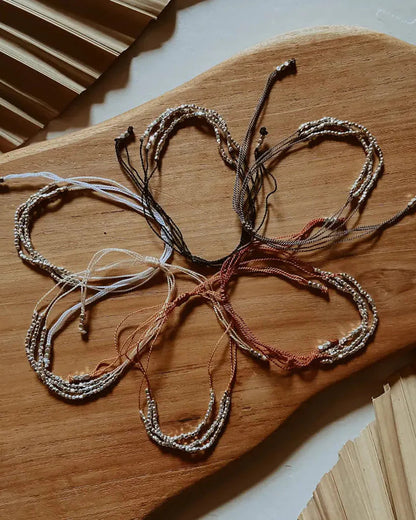 Terra Layered Bracelets in Silver Village Thrive