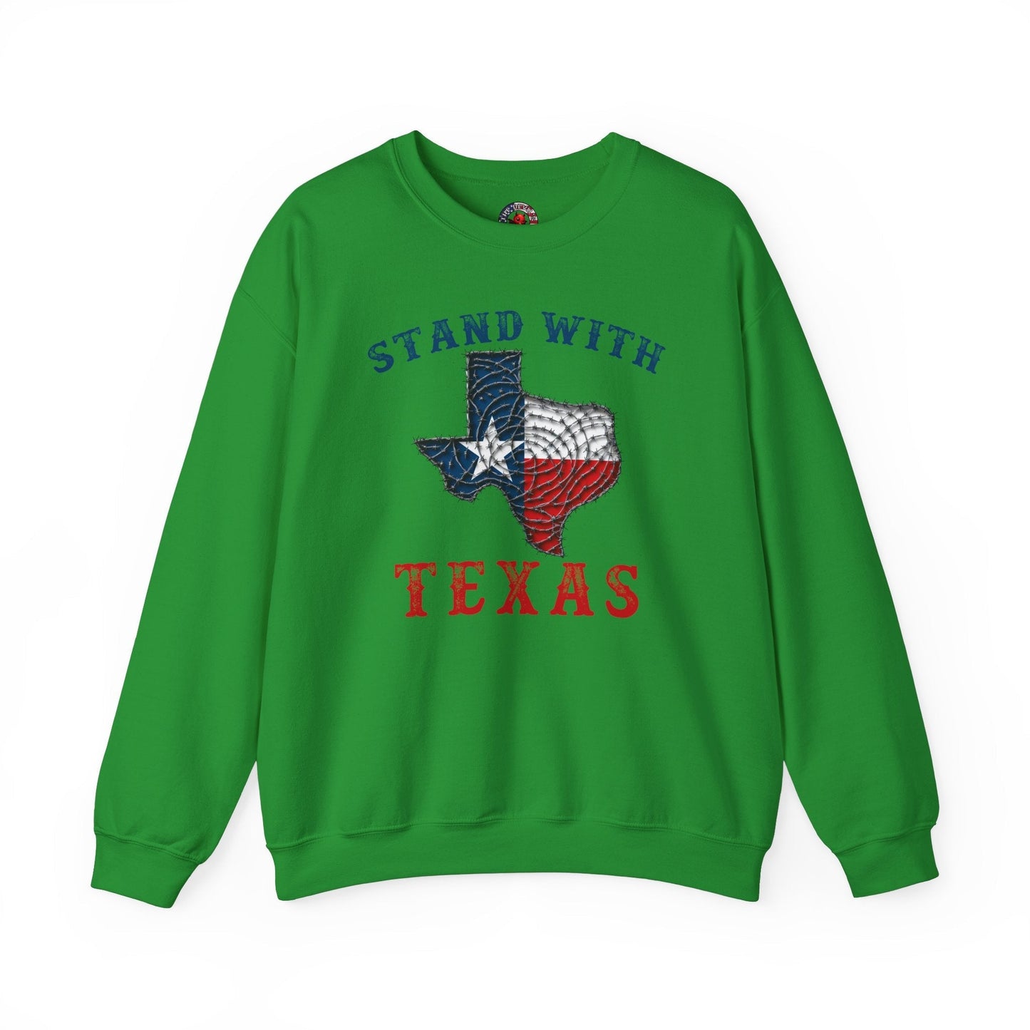 Stand With Texas Crewneck Sweatshirt The Devil's Pickle