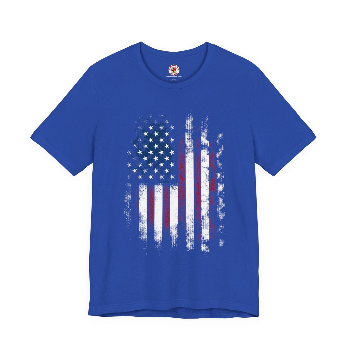 Distressed American Flag T-Shirt The Devil's Pickle