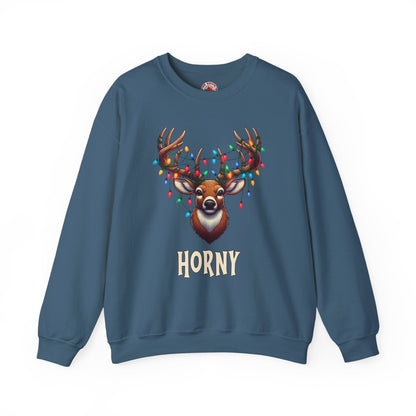 Horny Reindeer Crewneck Sweatshirt