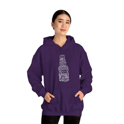 Beer Bottle of Words Hooded Sweatshirt The Devil's Pickle