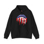 American Flag Lips Hooded Sweatshirt The Devil's Pickle
