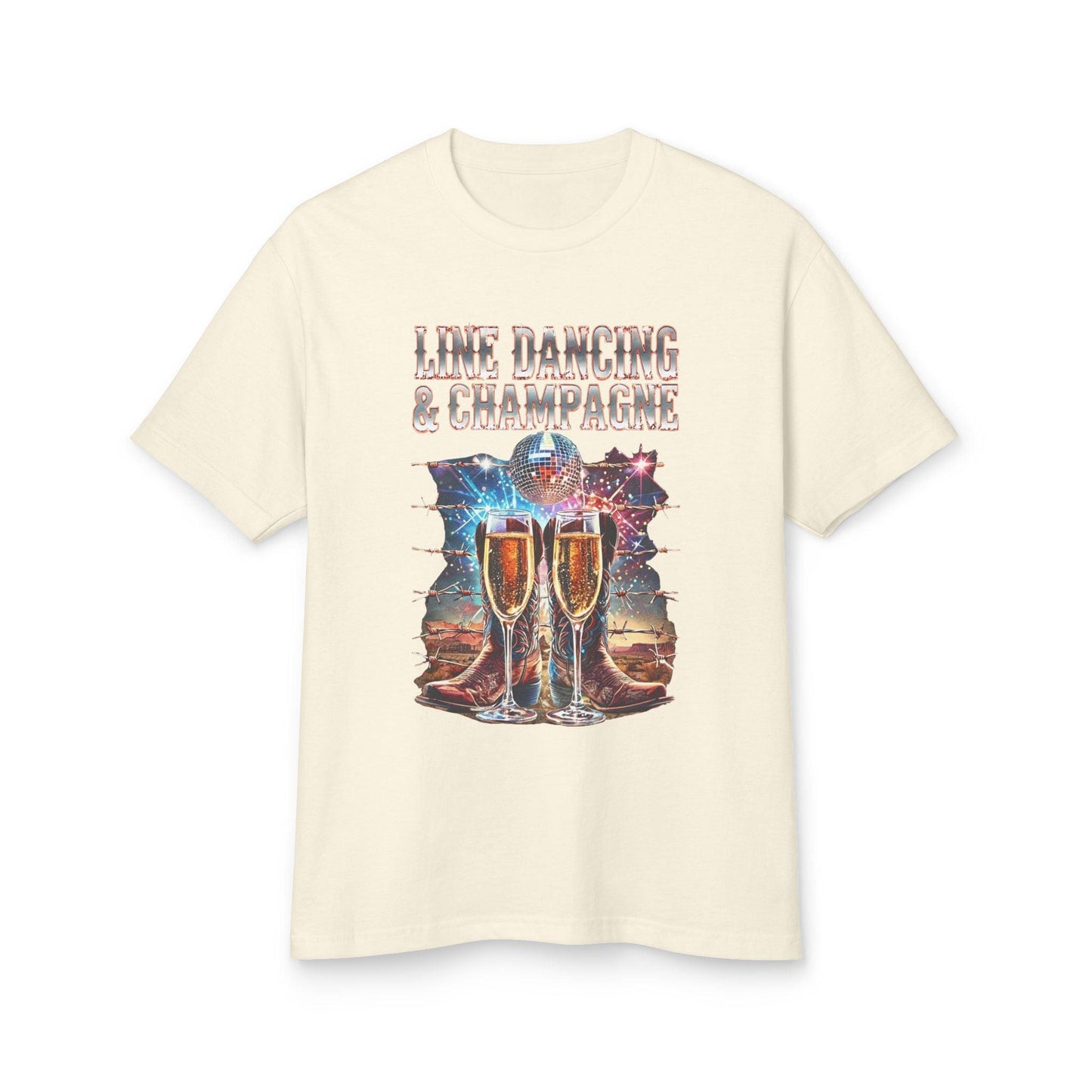Line Dancing and Champagne T-Shirt Country in My Heart
