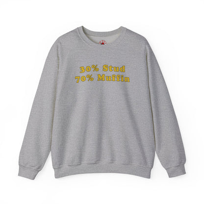 30% Stud 70% Muffin Crewneck Sweatshirt The Devil's Pickle
