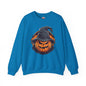 Scary Witch Pumpkin Halloween Crewneck Sweatshirt The Devil's Pickle