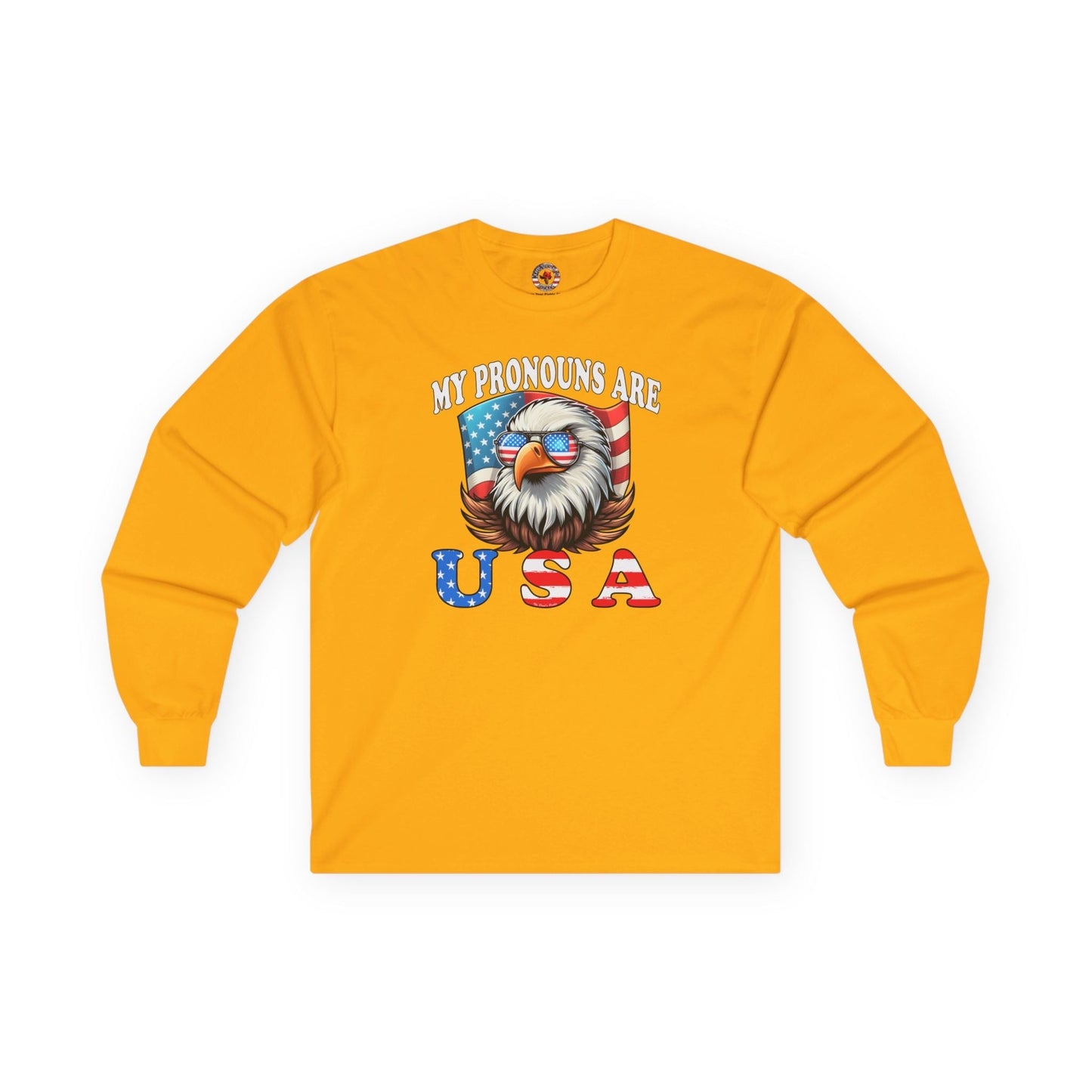 My Pronouns Are U.S.A Long Sleeve Tee The Devil's Pickle