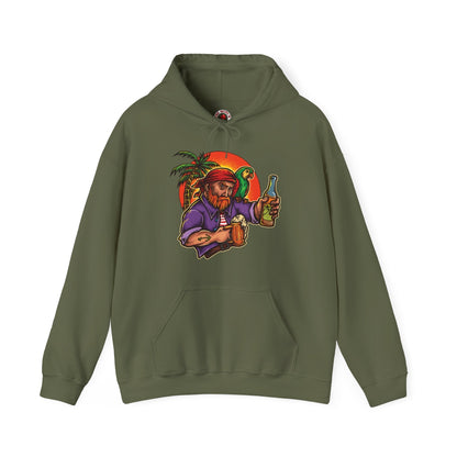 Sunset Pirate Beer Hooded Sweatshirt The Devil's Pickle