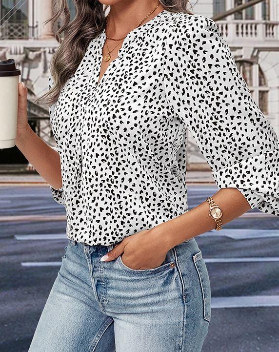Wild West Leopard Print Top – Trendy Long Sleeved Cowgirl Top for Stylish Women Country in My Heart