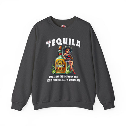 Tequila Swallow The Big Worm Crewneck Sweatshirt The Devil's Pickle