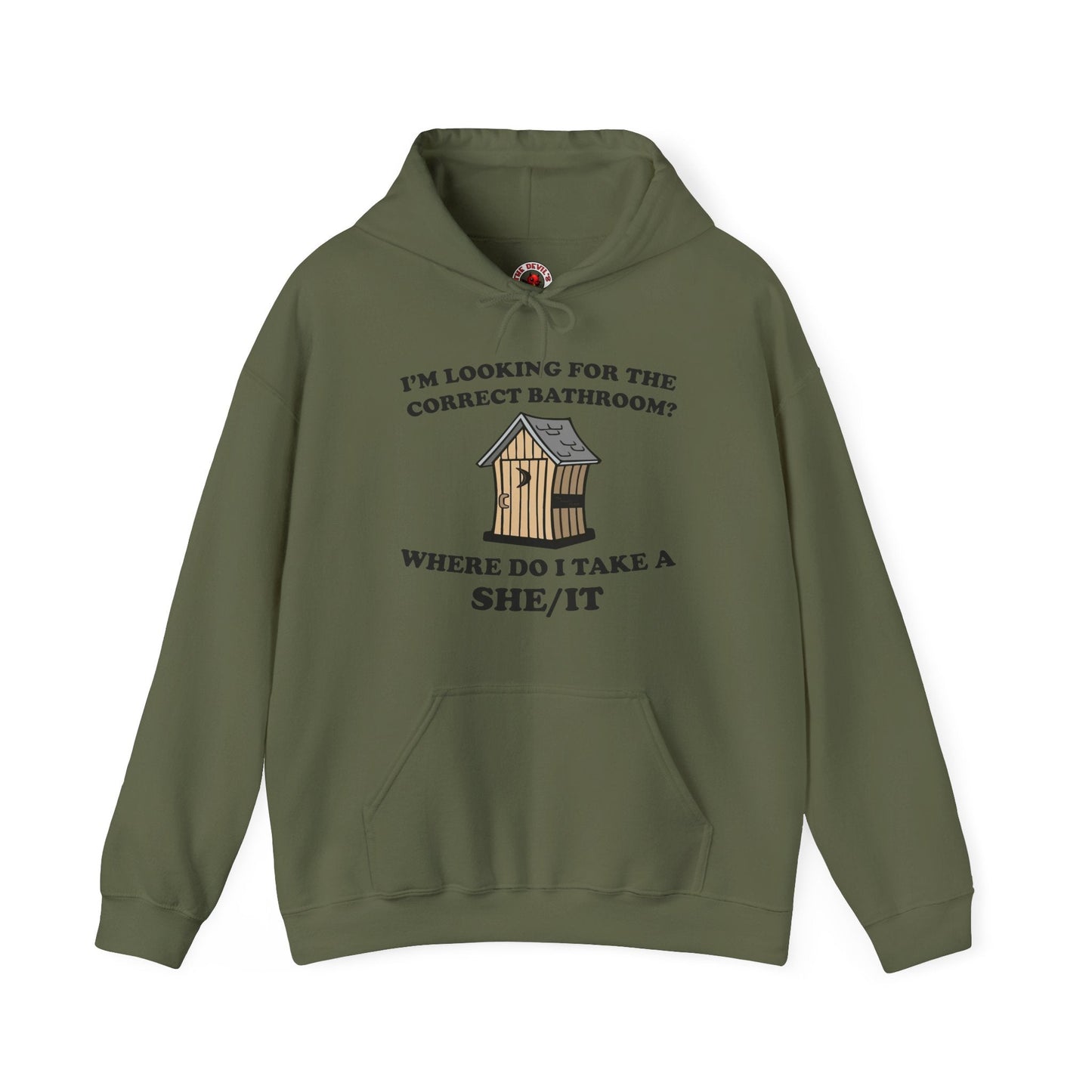 I'm Looking For The Correct Bathroom Hooded Sweatshirt The Devil's Pickle