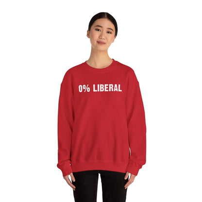 0% Liberal Crewneck Sweatshirt The Devil's Pickle