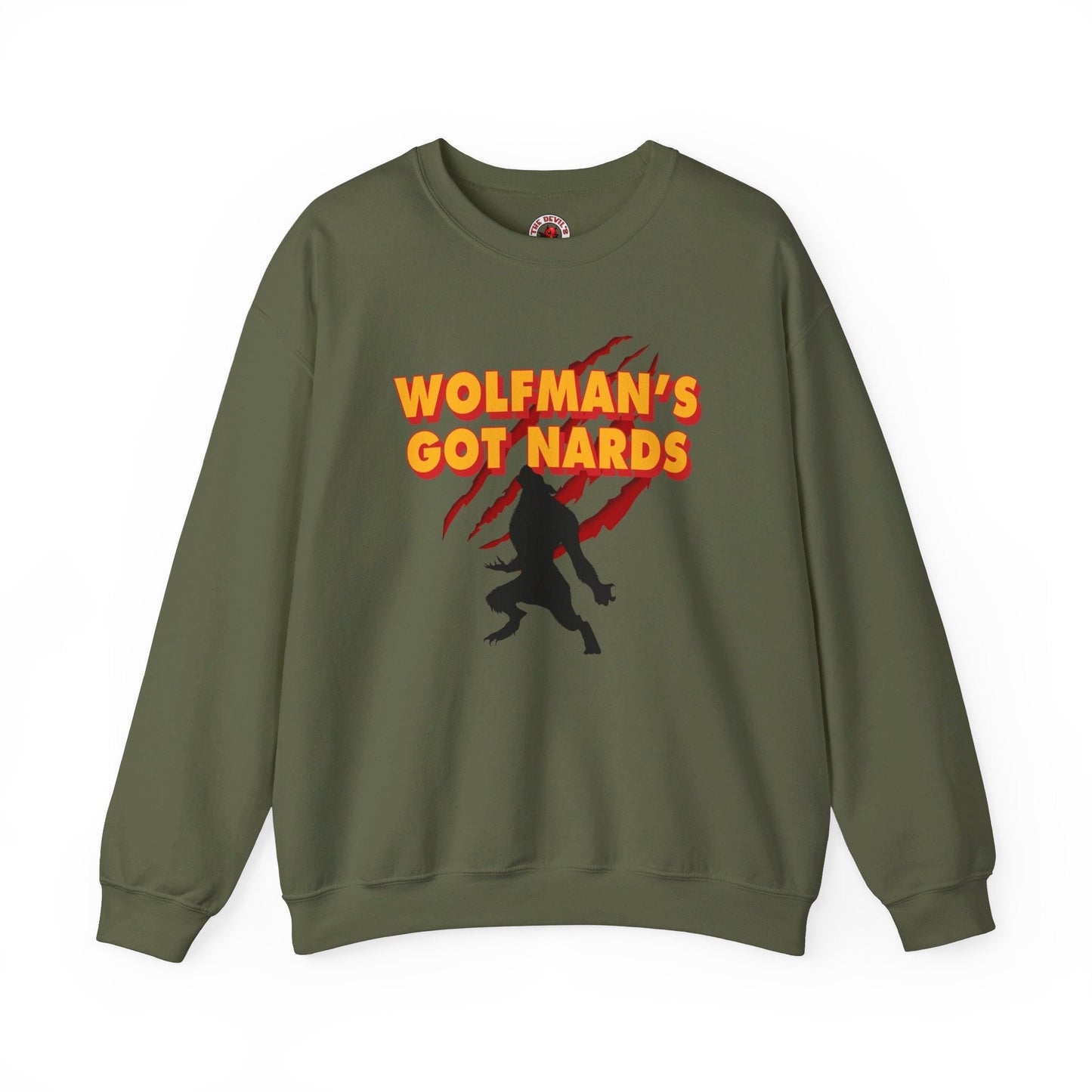 Wolfman's Got Nards Crewneck Sweatshirt The Devil's Pickle