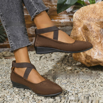Elastic Band Platform Wedge Pumps – 6 Colors EU 35–43 FitiqueFit