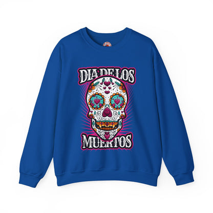 Dia De Los Muertos Skull Crewneck Sweatshirt The Devil's Pickle
