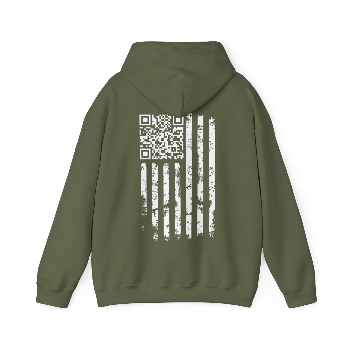 American Flag QR Code Hooded Sweatshirt The Devil's Pickle