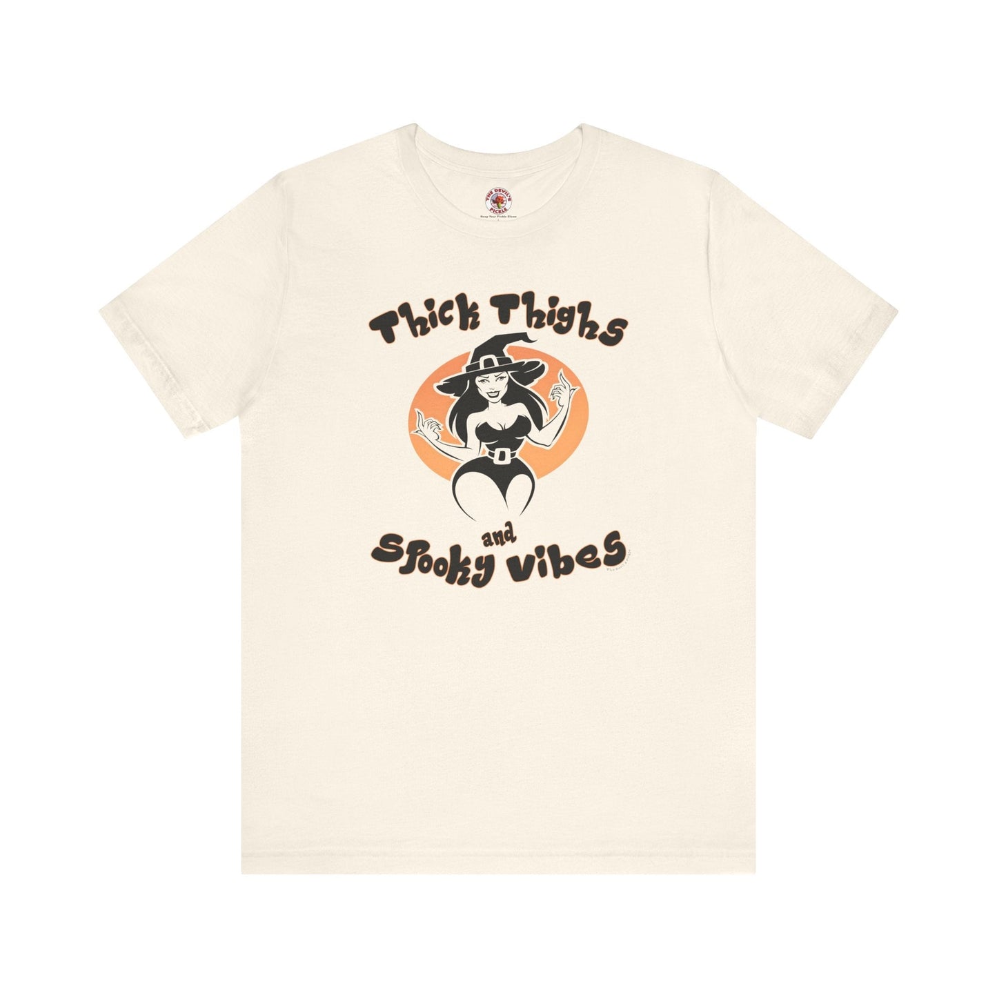 Thick Thighs and Spooky Vibes T-Shirt The Devil's Pickle