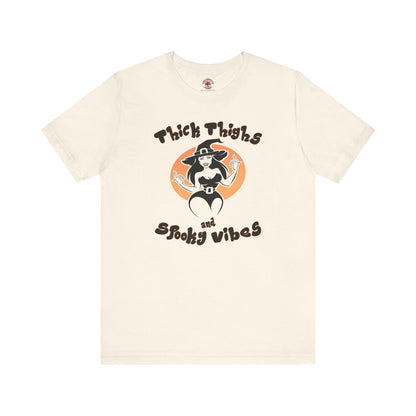 Thick Thighs and Spooky Vibes T-Shirt The Devil's Pickle