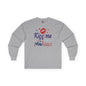 Kiss Me I Am An American Long Sleeve Tee The Devil's Pickle