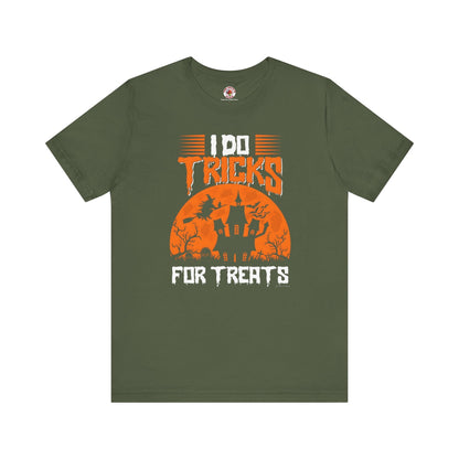 I Do Tricks For Treats T-Shirt The Devil's Pickle