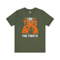 I Do Tricks For Treats T-Shirt The Devil's Pickle