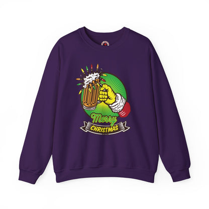 Merry Christmas Beer Crewneck Sweatshirt The Devil's Pickle