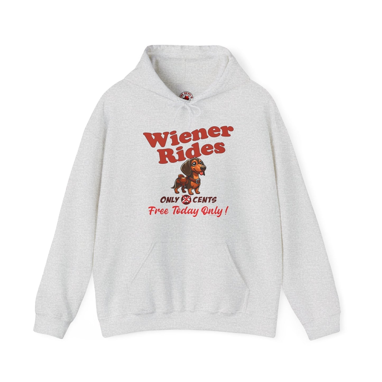 Free Wiener Rides Hooded Sweatshirt The Devil's Pickle