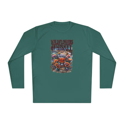 Wildflowers and Whiskey Lightweight Long Sleeve Tee Country in My Heart
