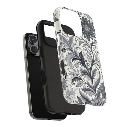 Floral Tough Phone Cases, Durable Phone Cover, Stylish Floral Design, Gift for Her, Trendy Tech Accessories, Birthday Present Grayceful LLC