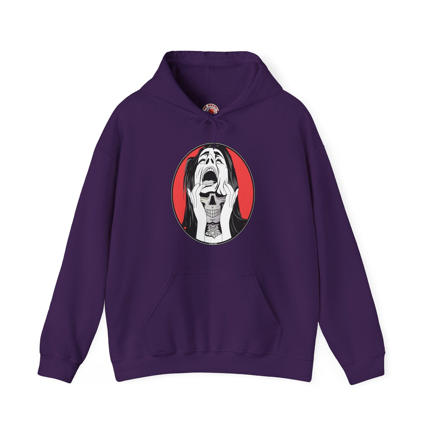 Skull Woman Hooded Sweatshirt The Devil's Pickle