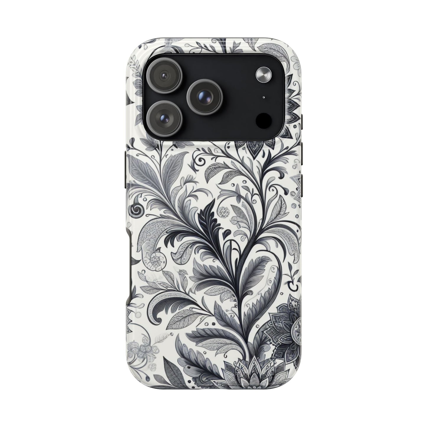 Floral Tough Phone Cases, Durable Phone Cover, Stylish Floral Design, Gift for Her, Trendy Tech Accessories, Birthday Present Grayceful LLC