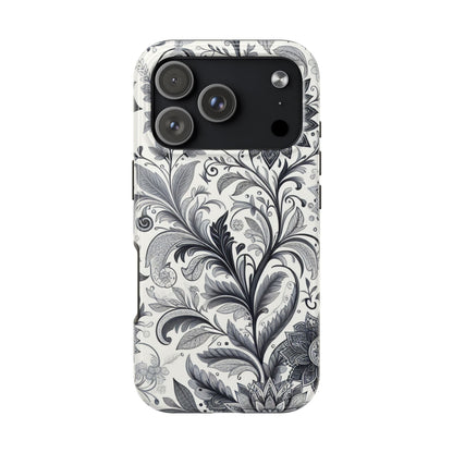 Floral Tough Phone Cases, Durable Phone Cover, Stylish Floral Design, Gift for Her, Trendy Tech Accessories, Birthday Present Grayceful LLC