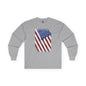 Distressed American Flag Long Sleeve Tee The Devil's Pickle