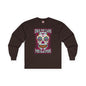 Dia De Los Muertos Skull Long Sleeve Tee The Devil's Pickle