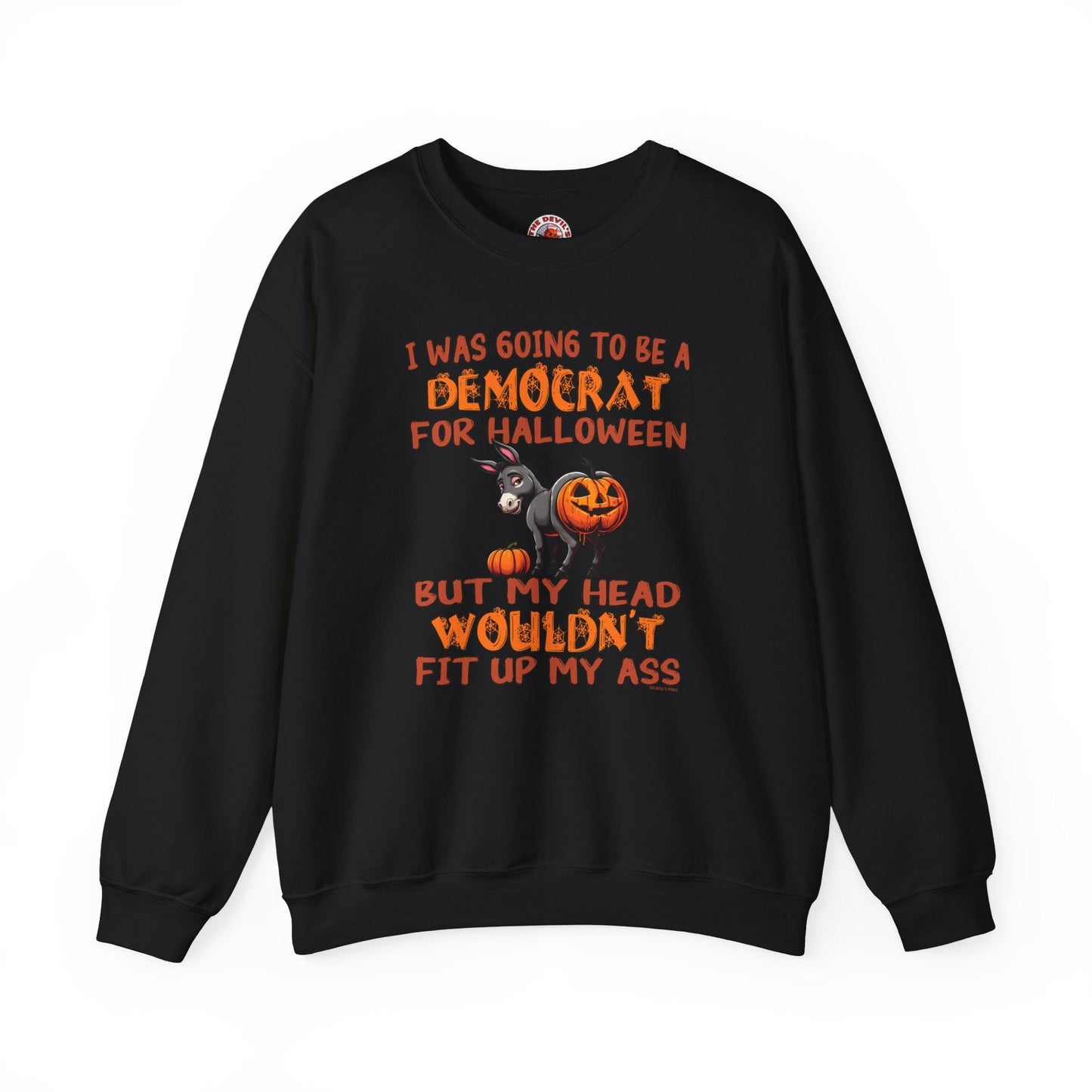 Democrat for Halloween Crewneck Sweatshirt The Devil's Pickle