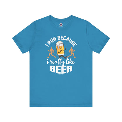 I Run Because I Really Like Beer T-Shirt The Devil's Pickle