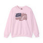 Vintage Style American Flag Crewneck Sweatshirt The Devil's Pickle