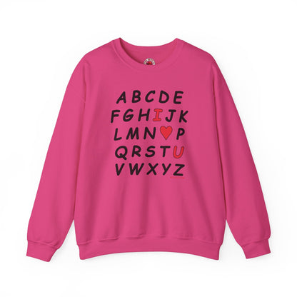 ABC I Love You Crewneck Sweatshirt The Devil's Pickle