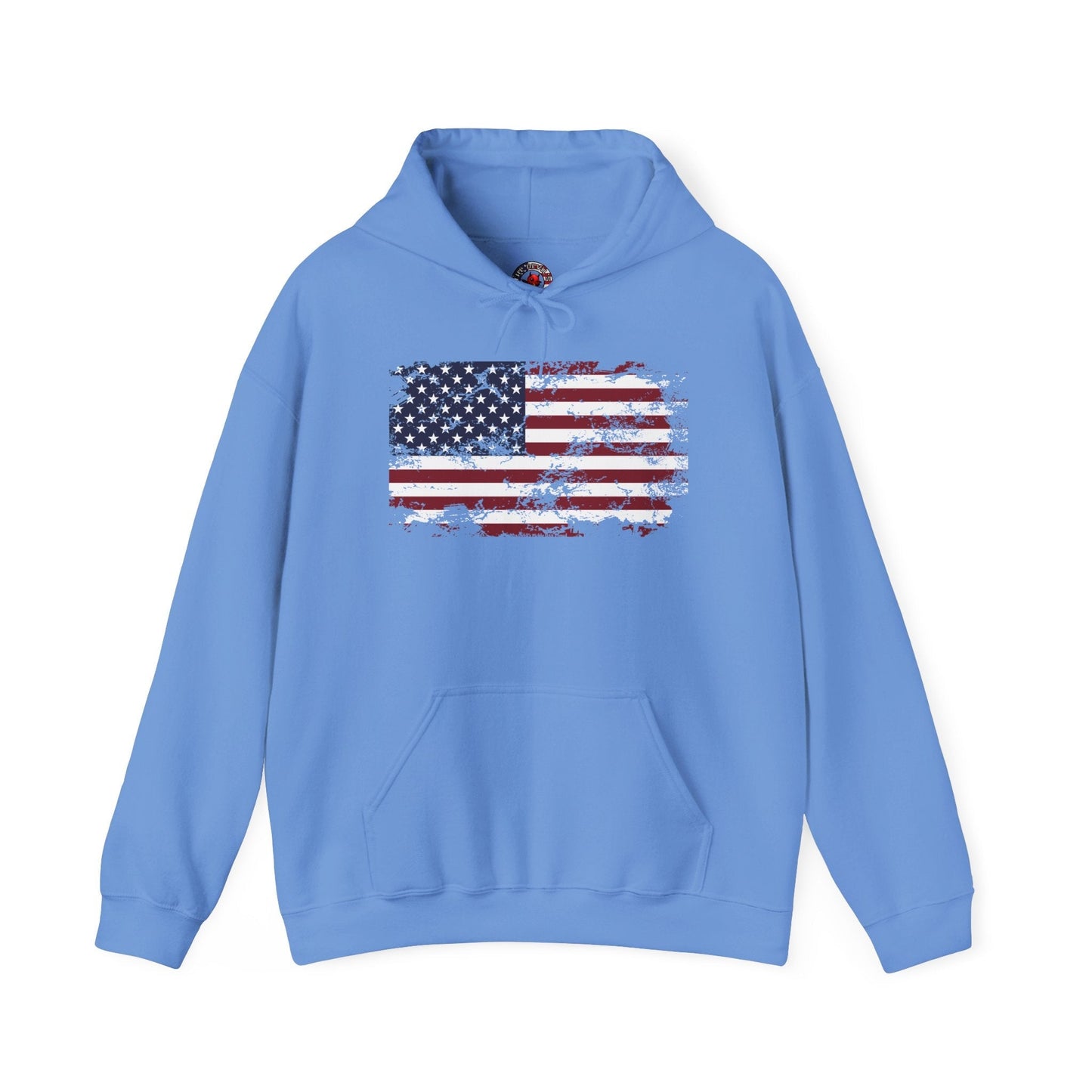 Vintage Style American Flag Hooded Sweatshirt The Devil's Pickle