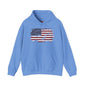 Vintage Style American Flag Hooded Sweatshirt The Devil's Pickle