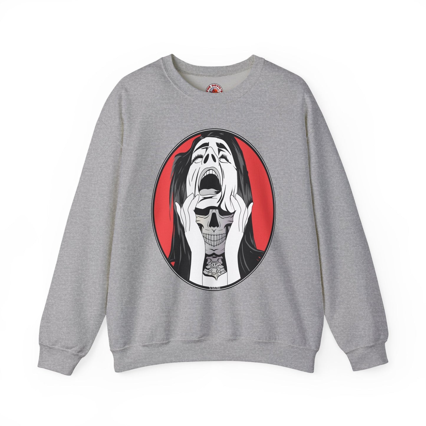 Skull Woman Crewneck Sweatshirt The Devil's Pickle