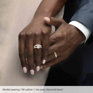 14K White 1 CTW Lab-Grown Diamond Contour Band Ethereal Legacy Boutiques