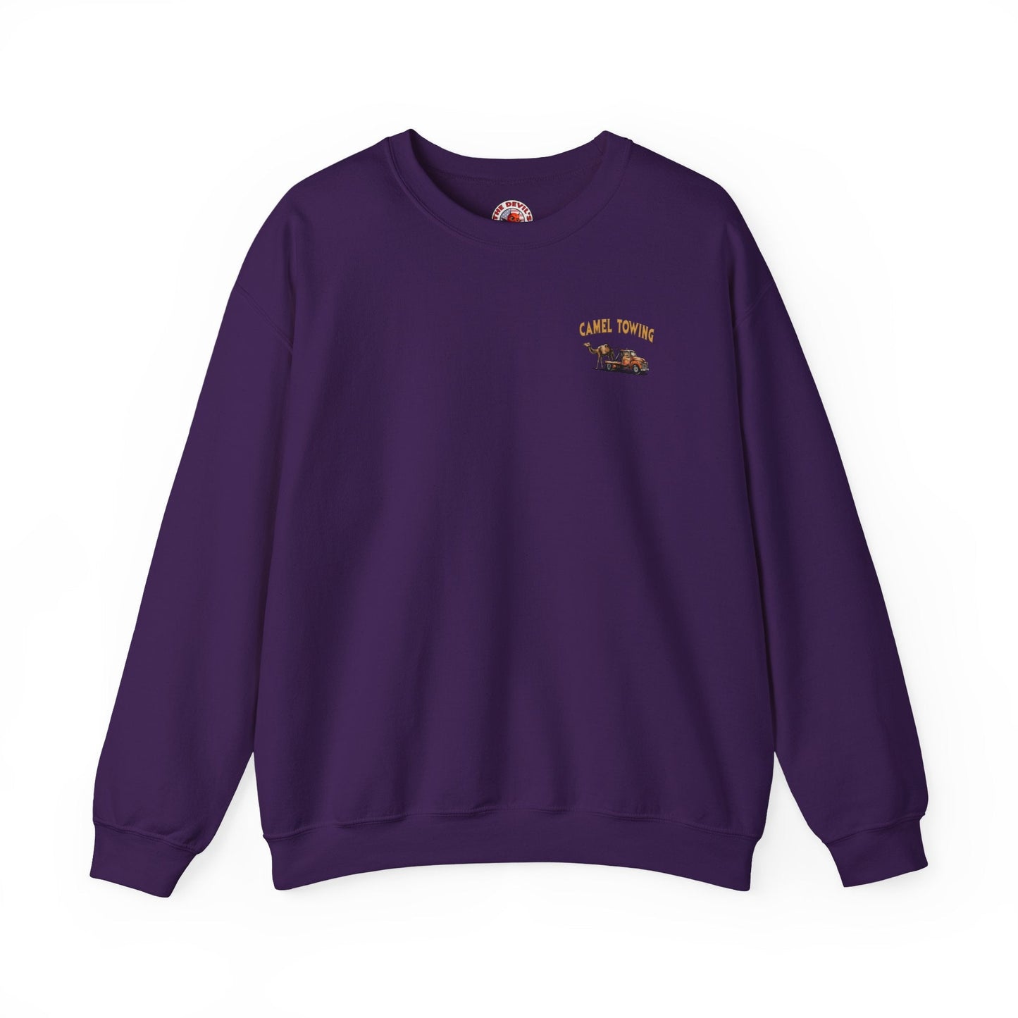 Camel Towing Back Crewneck Sweatshirt The Devil's Pickle