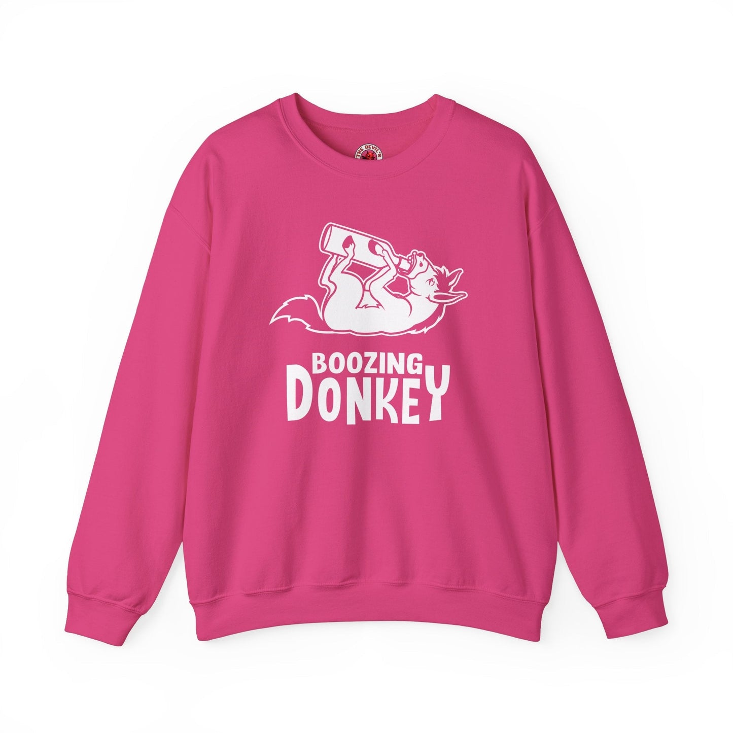 Boozing Donkey Crewneck Sweatshirt The Devil's Pickle