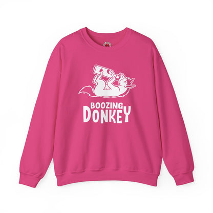 Boozing Donkey Crewneck Sweatshirt The Devil's Pickle