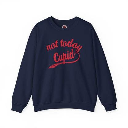 Not Today Cupid Crewneck Sweatshirt The Devil's Pickle